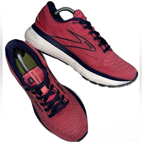 Brooks Glycerin 19 Women's Size 8.5 (Medium) Running Shoes Sneakers Pink Blue - Picture 1 of 12